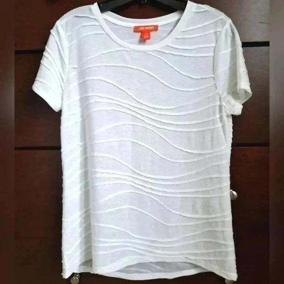 ❤️ Joe Fresh White Top Medium Short Sleeved - Picture 1 of 4